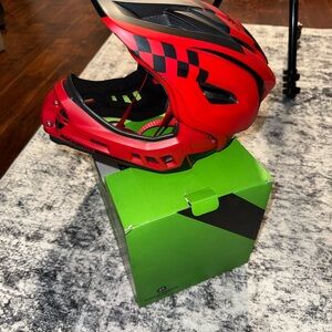 ROCKBROS Red and Black Full-Face Kids Scooter/ Bike Helmet US - Small TT-3 2RB